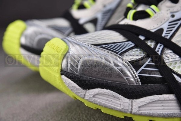 발렌시아가 3XL 화이트 네온 옐로우 스니커즈