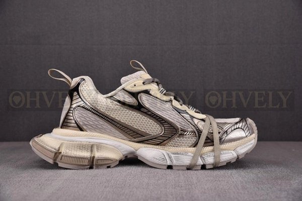 발렌시아가 3XL 카키 베이지 스니커즈