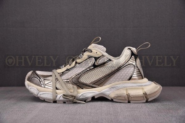 발렌시아가 3XL 카키 베이지 스니커즈