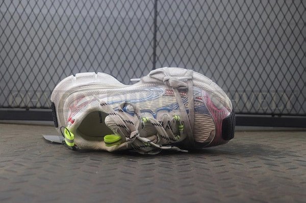 발렌시아가 3XL 화이트 레드 블루 스니커즈