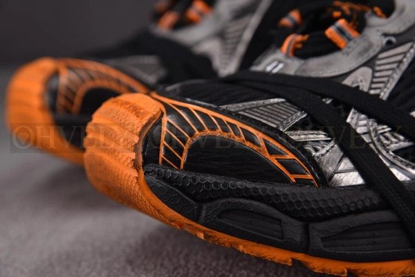 발렌시아가 3XL 블랙 오렌지 스니커즈