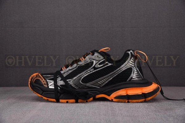 발렌시아가 3XL 블랙 오렌지 스니커즈