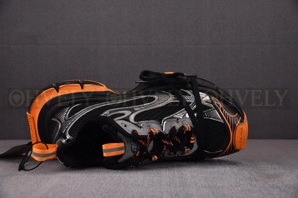 발렌시아가 3XL 블랙 오렌지 스니커즈