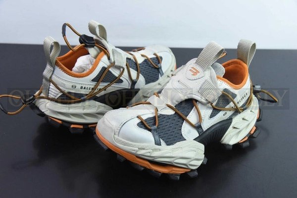 발렌시아가 하이크 스니커즈 베이지 오렌지