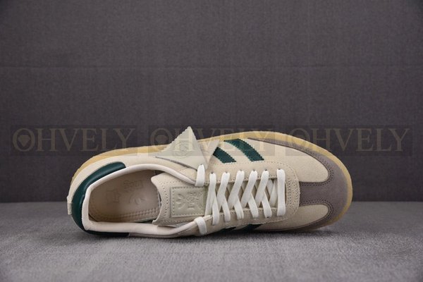 아디다스 x 클락스 x 로니 피그 8th 스트리트 삼바 초크 화이트 그린