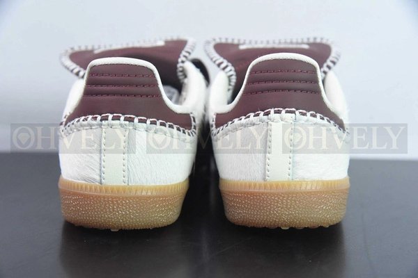 아디다스 x 웨일스 보너 포니 토널 삼바 크림 화이트 미스테리 브라운