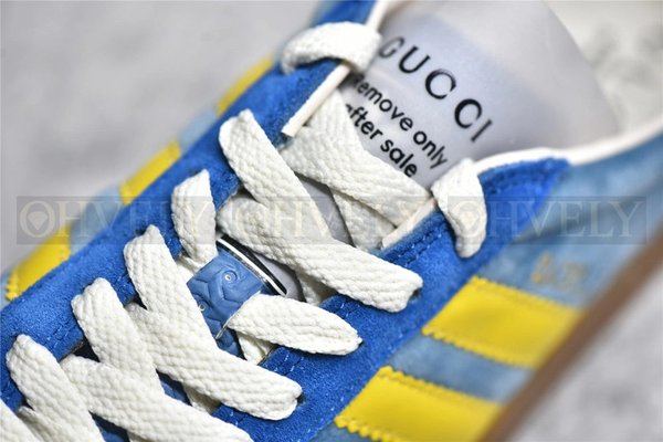 구찌 x 아디다스 가젤 스니커즈 라이트 블루