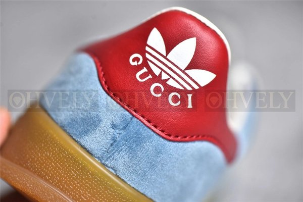 구찌 x 아디다스 가젤 스니커즈 라이트 블루