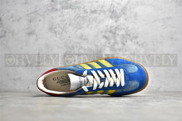 구찌 x 아디다스 가젤 스니커즈 라이트 블루