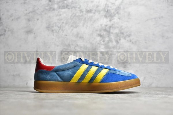 구찌 x 아디다스 가젤 스니커즈 라이트 블루