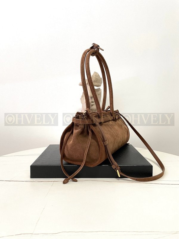 프라다 보니 미디움 스웨이드 핸드백