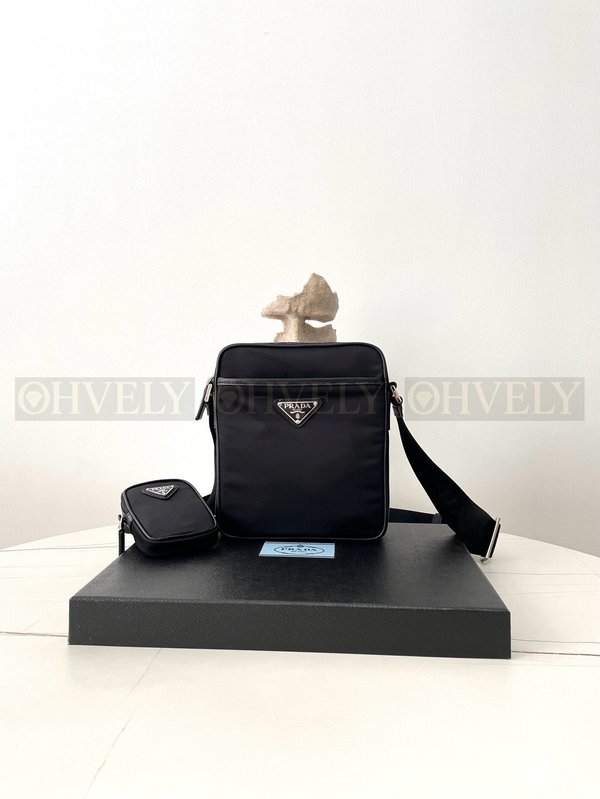 프라다 삼각로고 리나일론 사피아노 크로스백