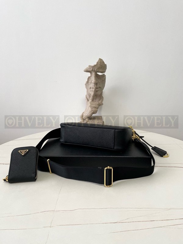 프라다 사피아노 테수토 호보백