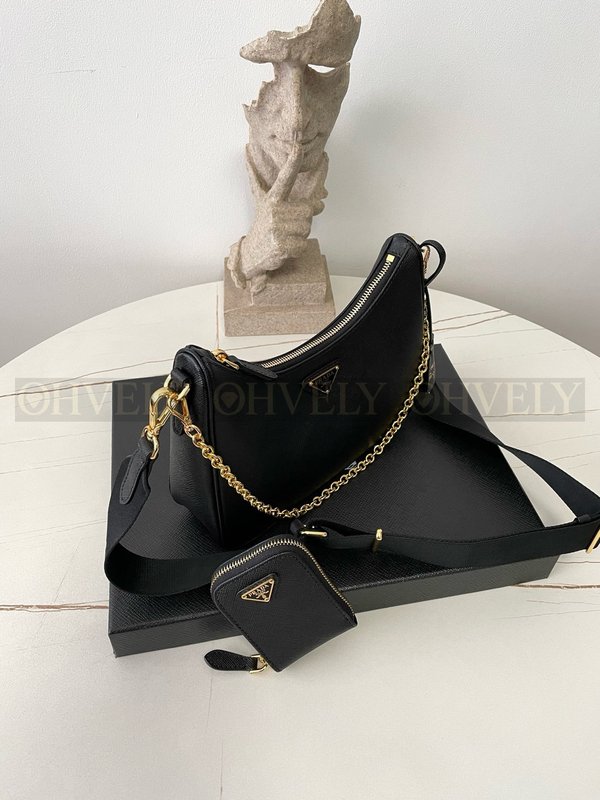 프라다 사피아노 테수토 호보백