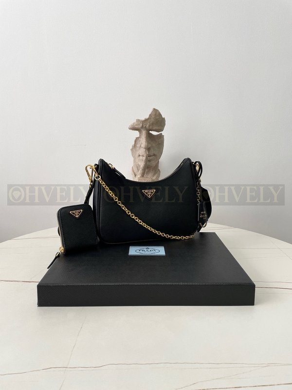 프라다 사피아노 테수토 호보백