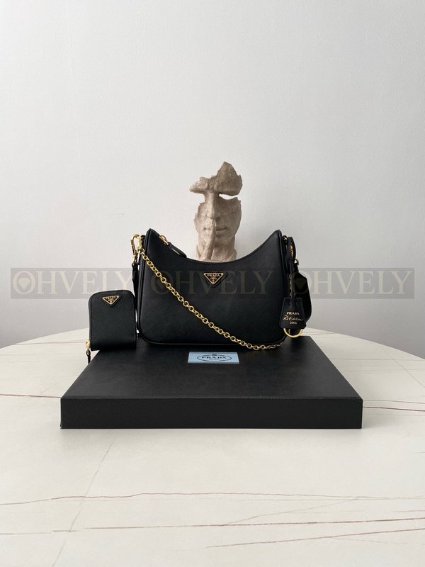 프라다 사피아노 테수토 호보백