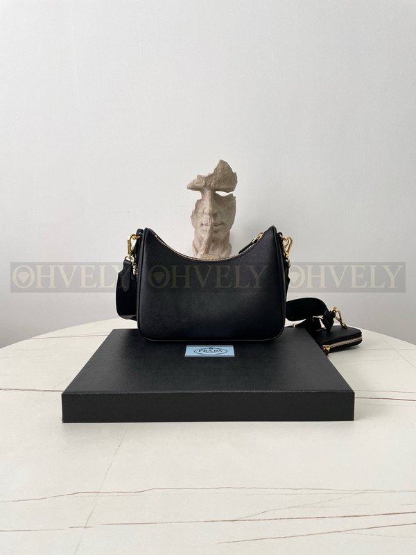 프라다 사피아노 테수토 호보백