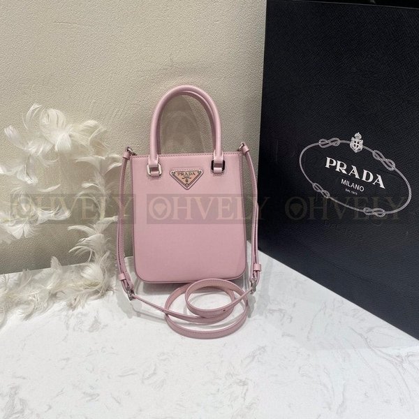 프라다 브러시드 미니 토트백