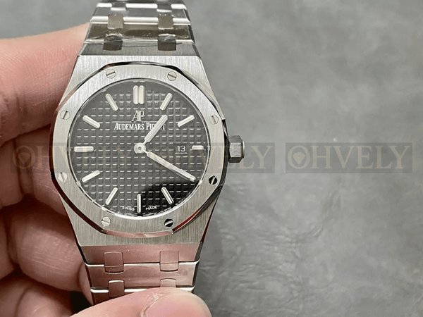 오데마피게 로얄오크 67651 스틸 검판 (33mm,쿼츠)