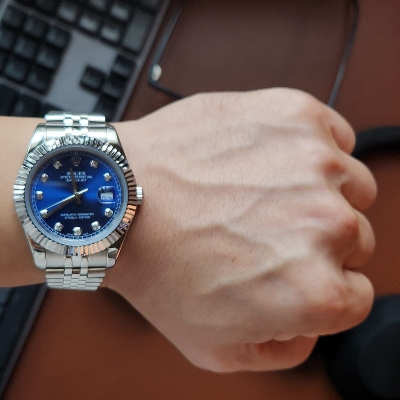 롤렉스 데이트 저스트 블루 다이얼