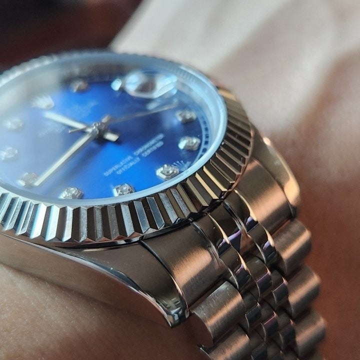 롤렉스 데이트 저스트 블루 다이얼