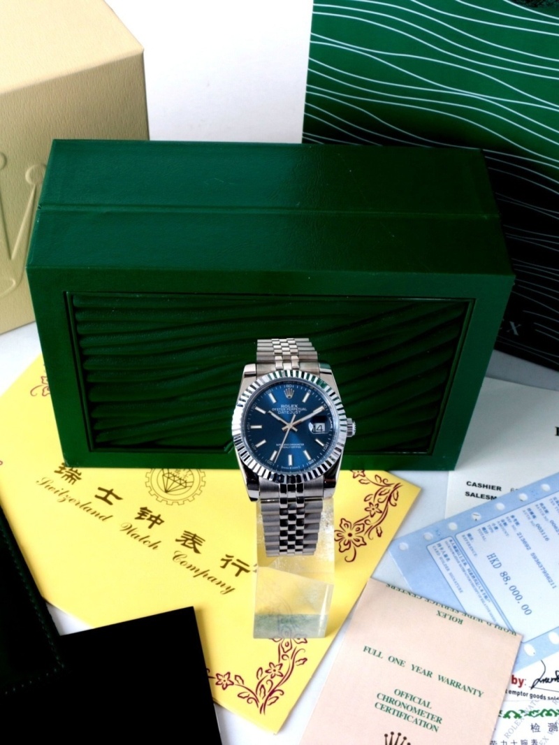 롤렉스 데이트저스트 블루다이얼
