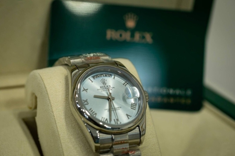 롤렉스 데이데이트 아이스 블루 36mm