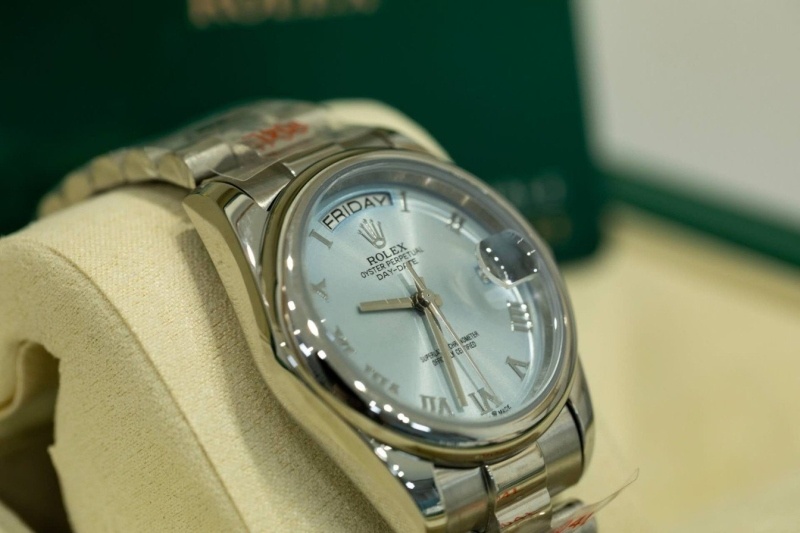 롤렉스 데이데이트 아이스 블루 36mm