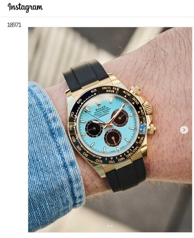 롤렉스 데이토나 오이스터 옐로우골드 티파니다이얼