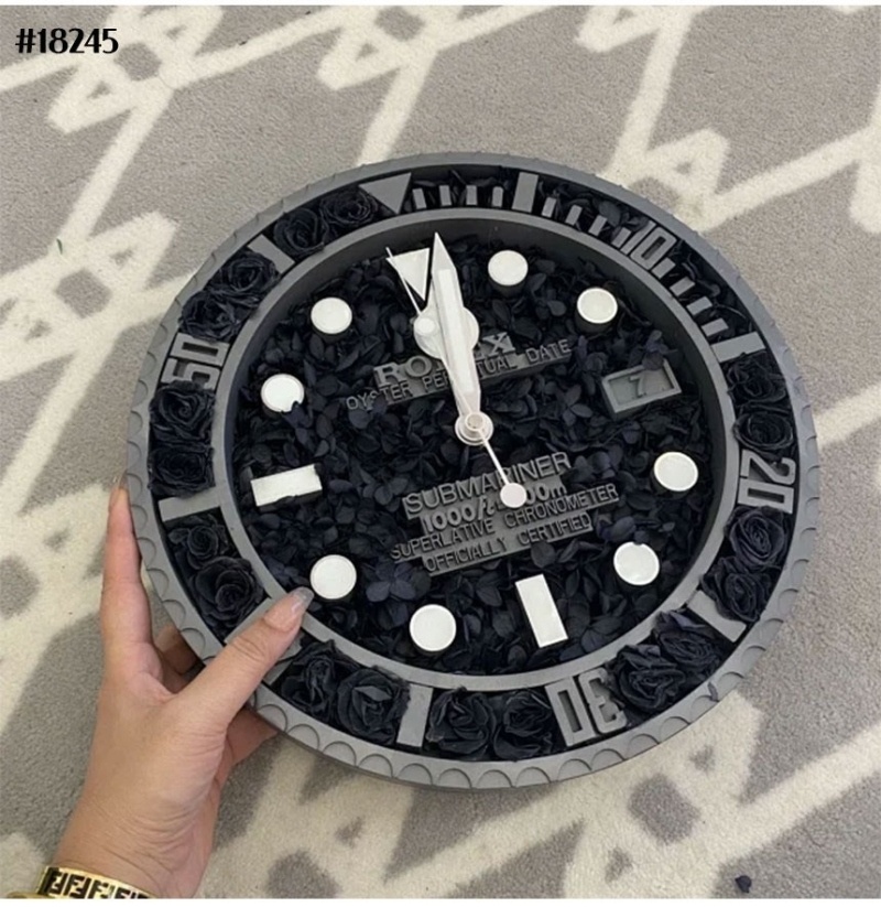 롤렉스 서브마리너 플라워 베이스 월 클락