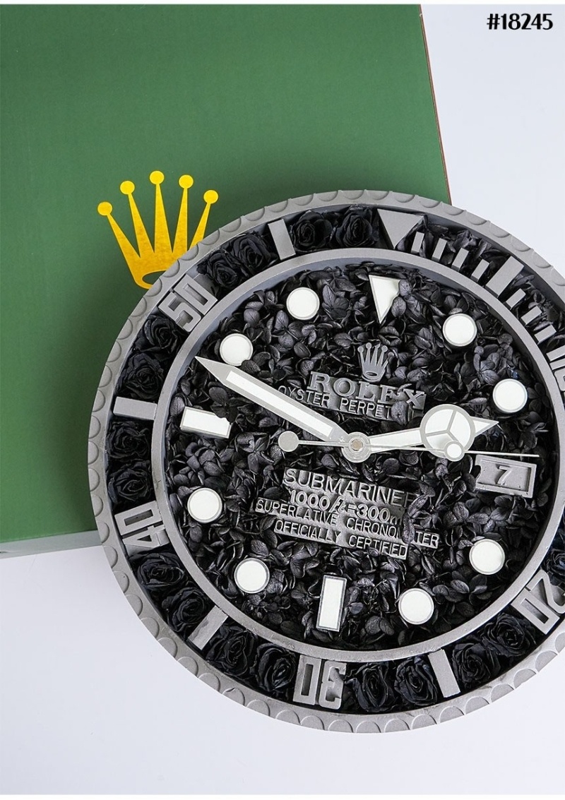 롤렉스 서브마리너 플라워 베이스 월 클락