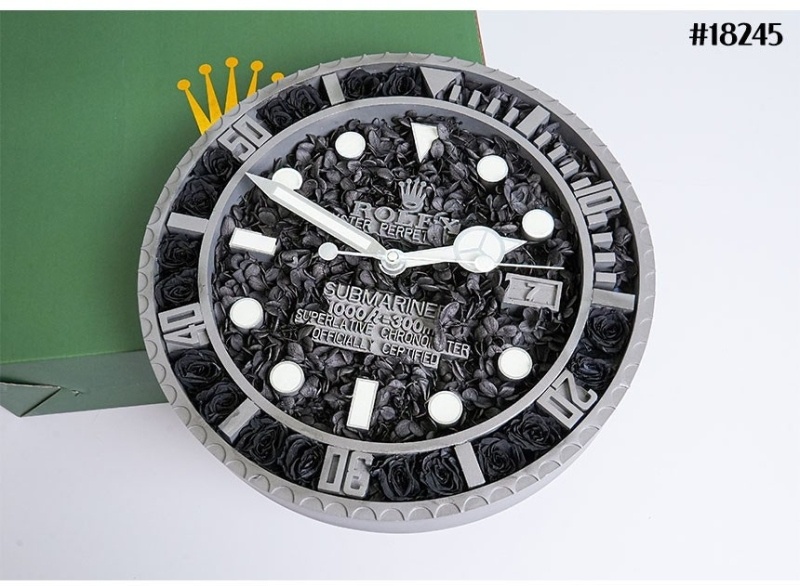 롤렉스 서브마리너 플라워 베이스 월 클락