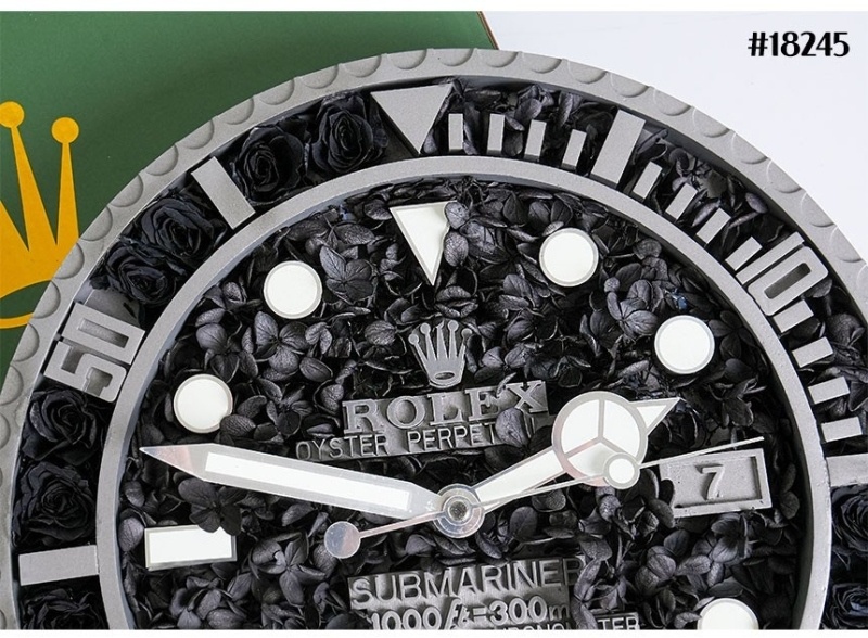 롤렉스 서브마리너 플라워 베이스 월 클락