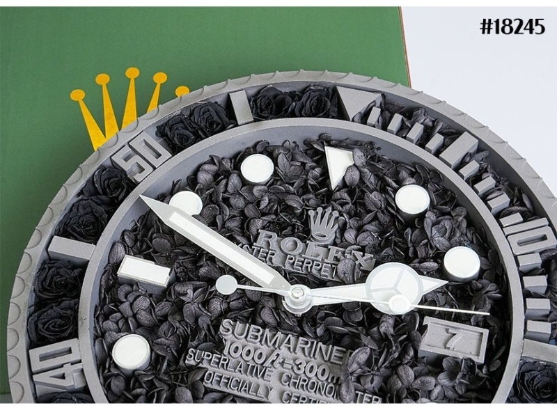 롤렉스 서브마리너 플라워 베이스 월 클락