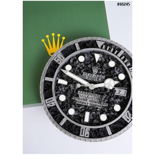 롤렉스 서브마리너 플라워 베이스 월 클락