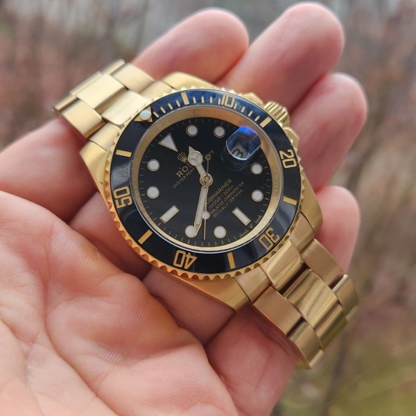 롤렉스 서브마리너 골드 블랙