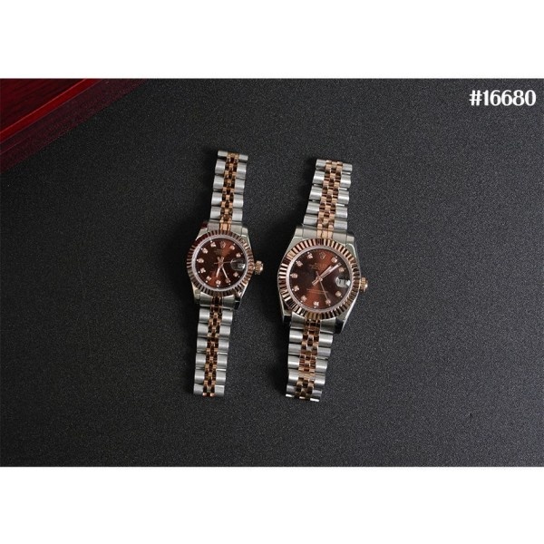 로렉스 레이디 데이트저스트 초콜릿 다이아 셋팅 쥬빌리 에버로즈 골드 콤비
