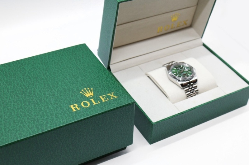 롤렉스 스카이 드웰러 스테인리스 스틸 그린