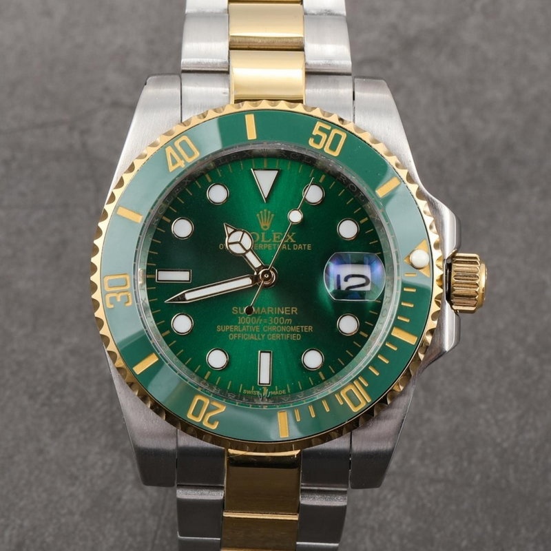 롤렉스 서브마리너 데이트 그린 콤비 - [1-179]