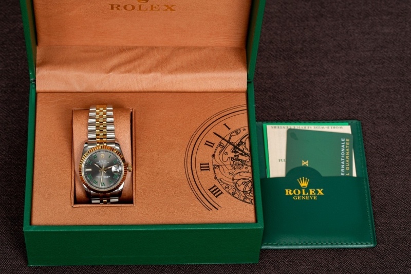 롤렉스 데이져스트 36오이스터 옐로우골드 (그린)