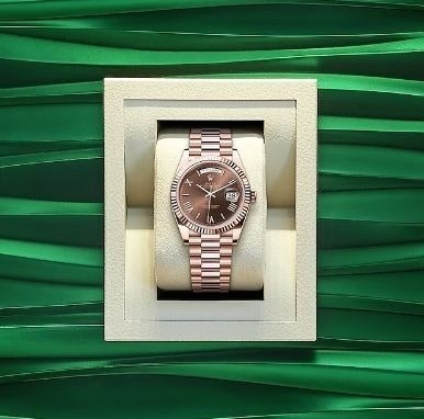 롤렉스 로렉스 데이-데이트 40 초콜릿 다이얼