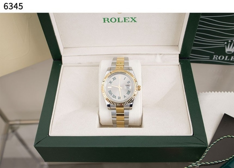 롤렉스 데이트저스트 슬레이트 로만 시계 - 2 Color