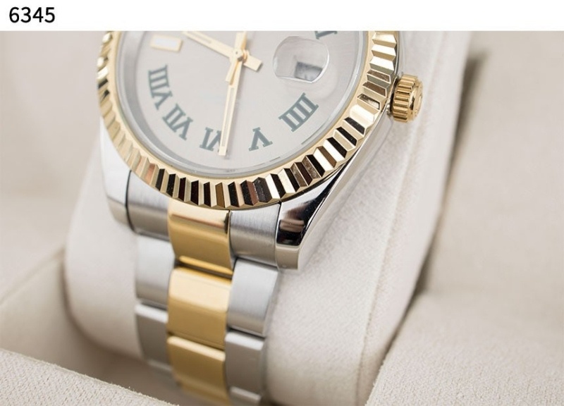 롤렉스 데이트저스트 슬레이트 로만 시계 - 2 Color