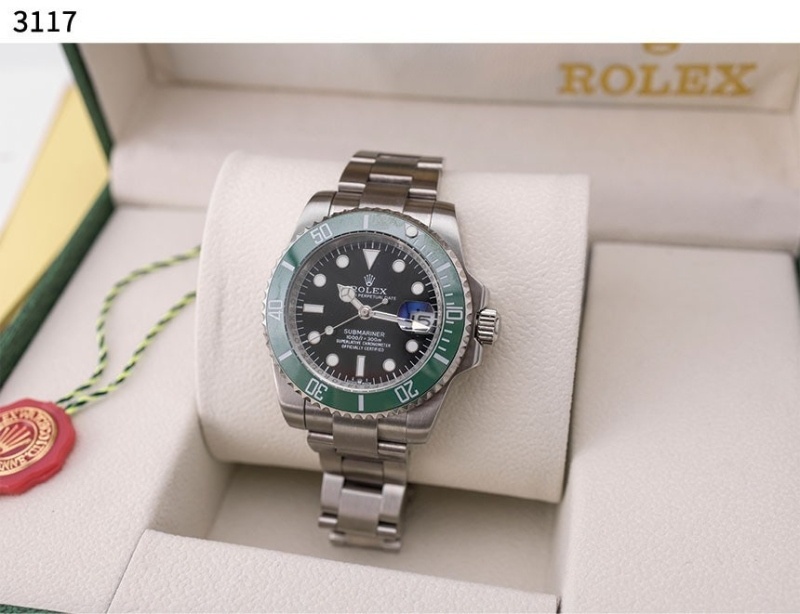 롤렉스 서브마리너 오이스터스틸 그린 블랙 콤비