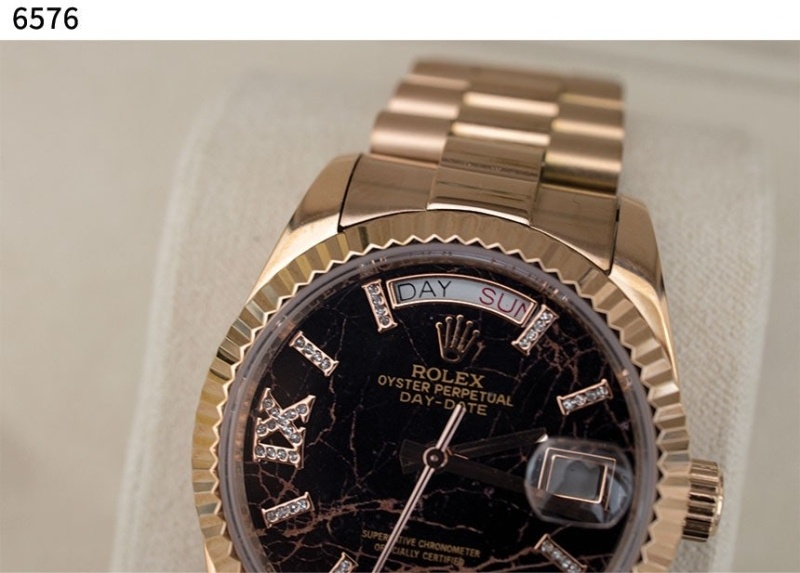 롤렉스 수입고급 데이데이트 다이아 초코판