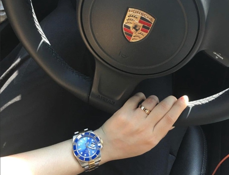 롤렉스 서브마리너 옐로골드 콤비 청판 청콤 블루