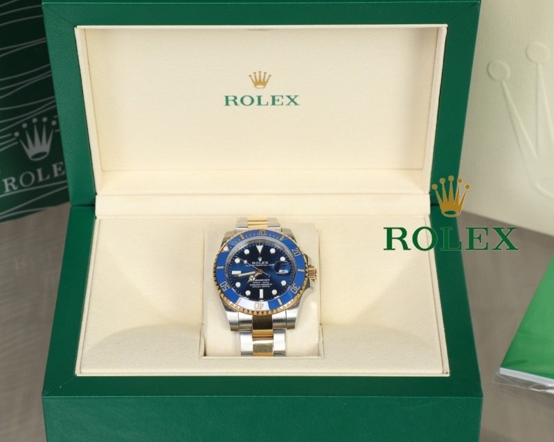 롤렉스 서브마리너 옐로골드 콤비 청판 청콤 블루