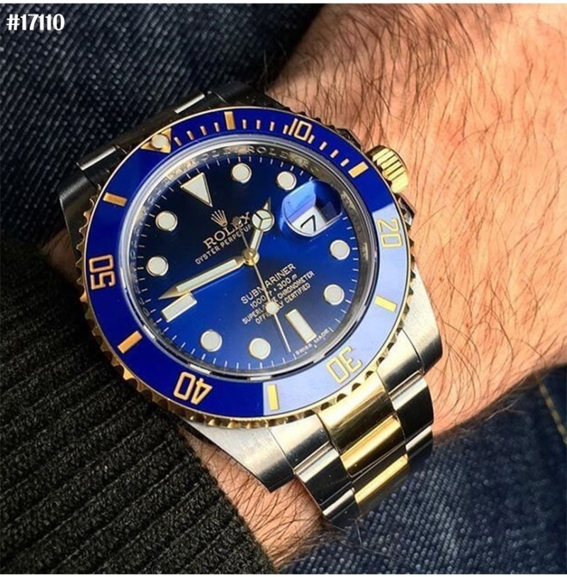 롤렉스 서브마리너 데이트 미드나잇 블루 오이스터 골드 콤비