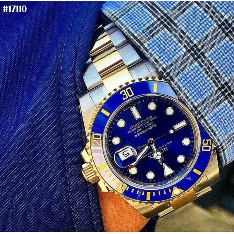 롤렉스 서브마리너 데이트 미드나잇 블루 오이스터 골드 콤비