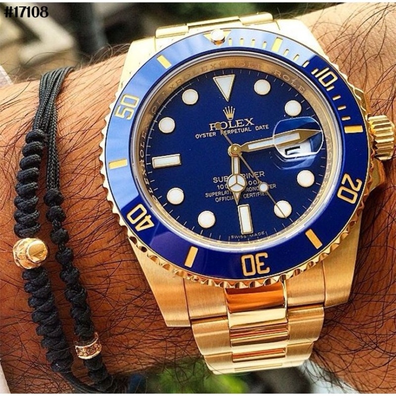 롤렉스 서브마리너 데이트 미드나잇 블루 오이스터 금장